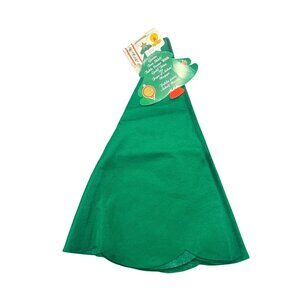 Economy Red Christmas Tree Skirt/Table Cover  GREEN Holiday Decor 54" Diameter R